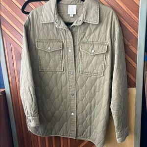 Joie Green Utility Jacket with Relaxed Fit